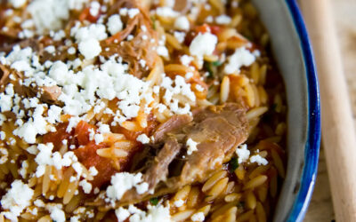 Warm slow cooked and super nourishing lamb rissoni