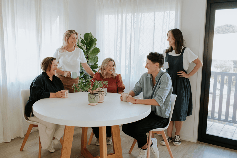 Team of acupuncturists inside Yin Wellness pregnancy acupuncture clinic in Brisbane